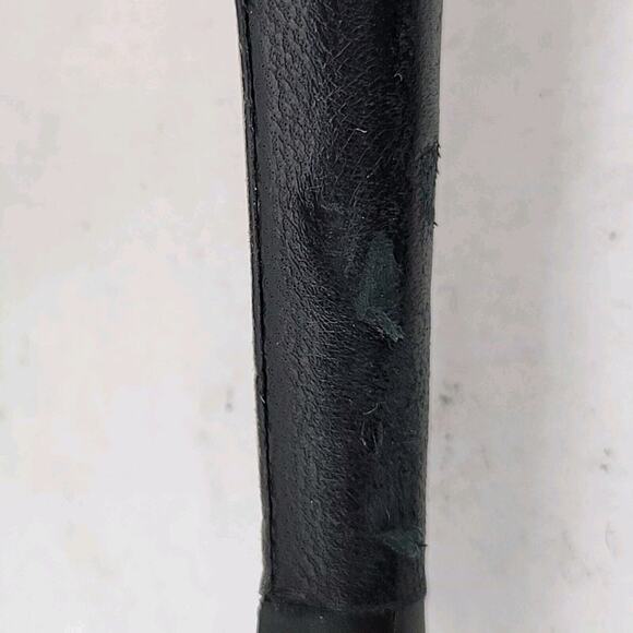 Vince Heels Womens 9 M Black Leather Wide Ankle Cuff Zipper Rock And Roll Sexy - Picture 10 of 11